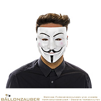 Maske Anonymous/ Vendetta Weiß